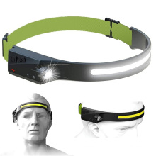 2021 New 350 Lumen USB Rechargeable LED Headlamp Waterproof Head Flashlight 5 Modes Led Headlights with Motion Sensor